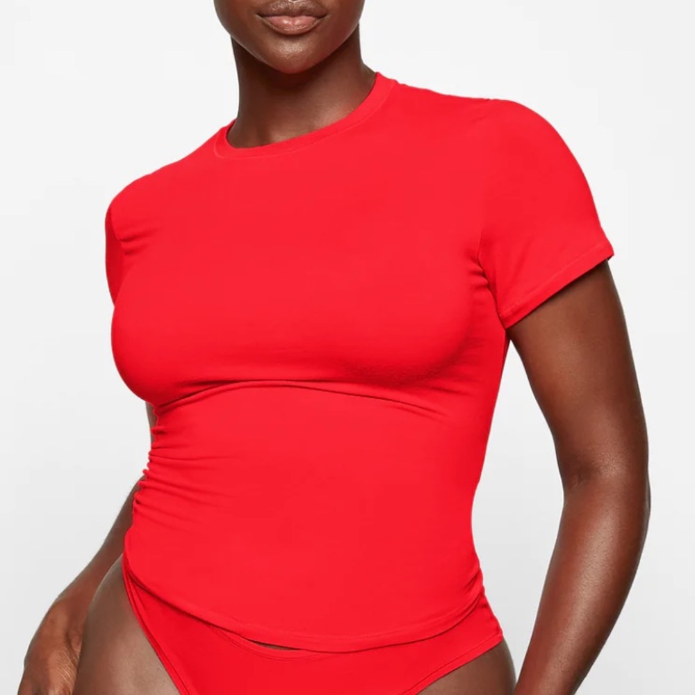 Red skims shirt